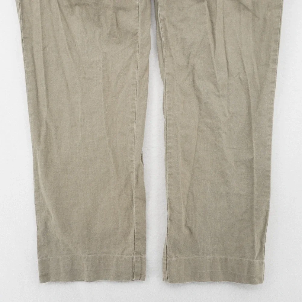 Cubavera Linen Blend Drawstring Pants Mens 36 Khaki Casual Resort